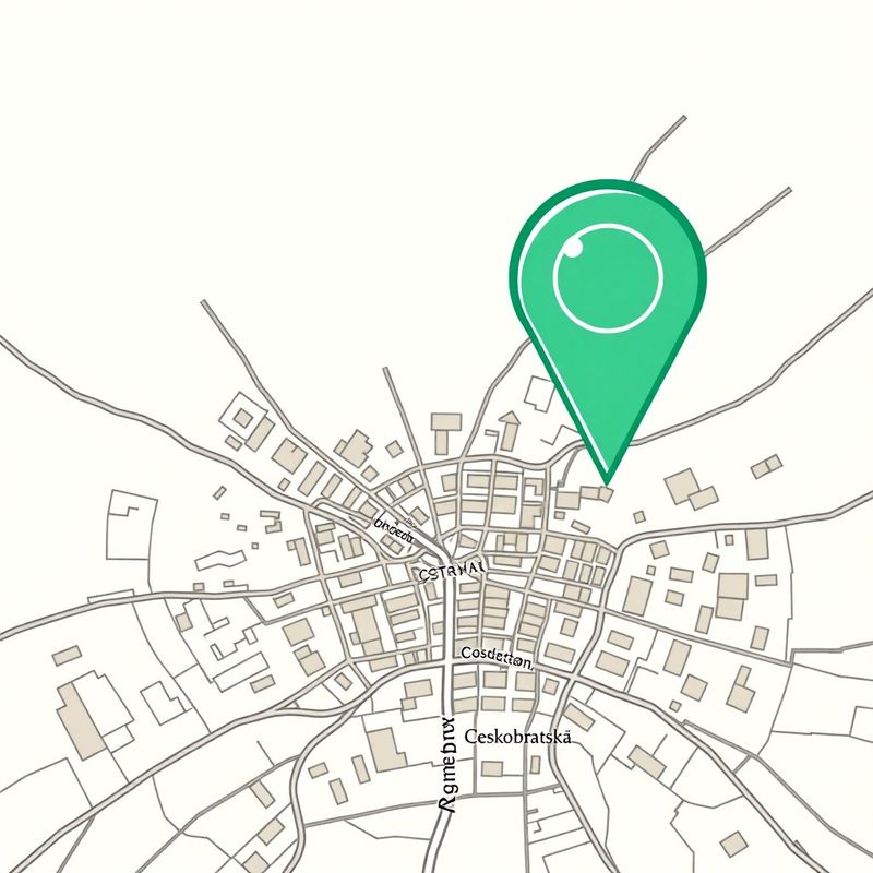 Mapa s vyznačenou polohou Studio Ostrava v centru Ostravy